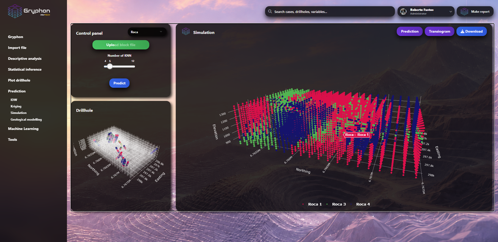 Visualización 3D en Gryphon